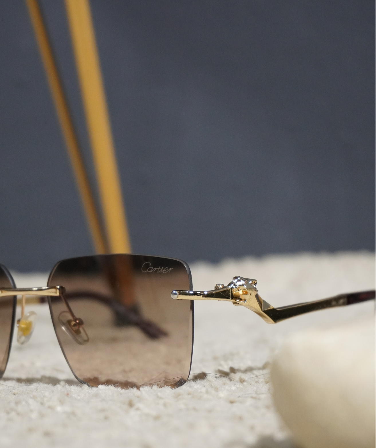 Cartier Dual Shade Luxury Sunglasses - Brown