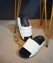 Balmain Paris Slipper White in Pakistan - The Shan Store