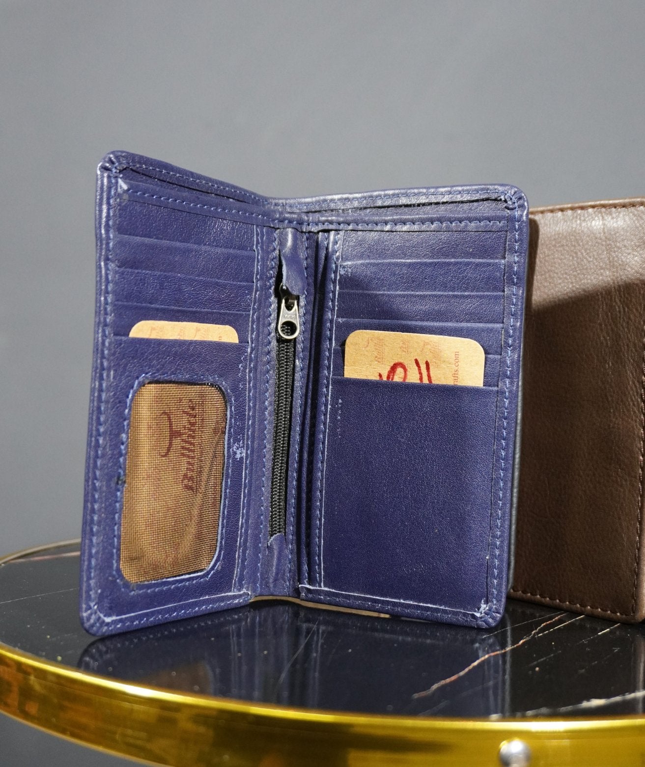 Bullhide Finest Design Leather Wallet with Zipper Pocket - The Shan Store