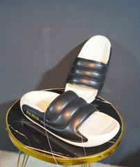 Premium Stylish Balmain Slides for Men Black