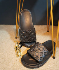 Louis Vuitton Black Widow Slippers for Men