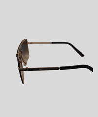 Versace Flat Gold Brown Rich Looking Sunglasses