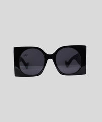 Vintage Rectangle Punk Oversized Sunglasses