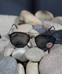 Ray-Ban Black Round Shape Sunglasses