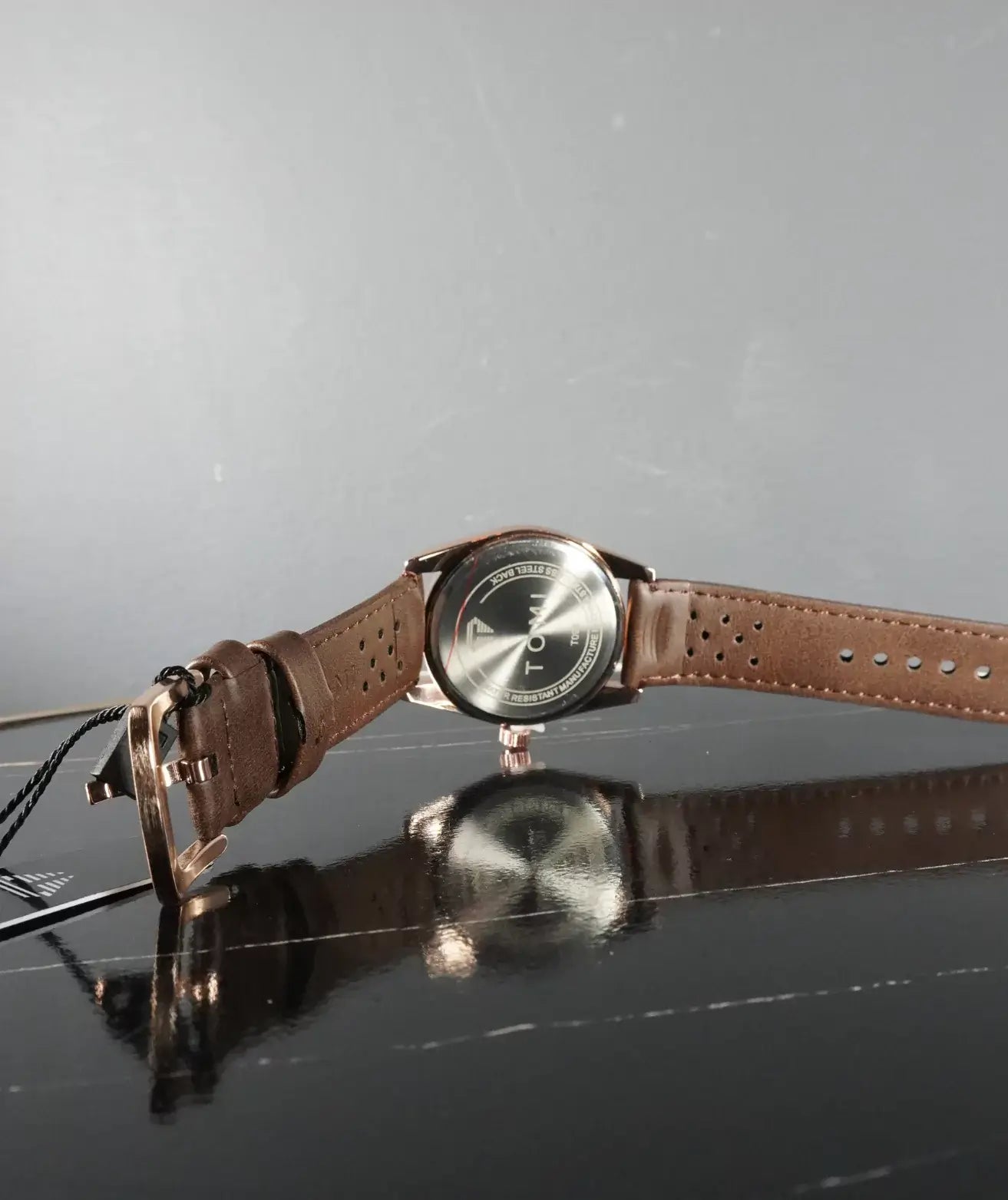 TOMI Special Brown Leather Edition Watch