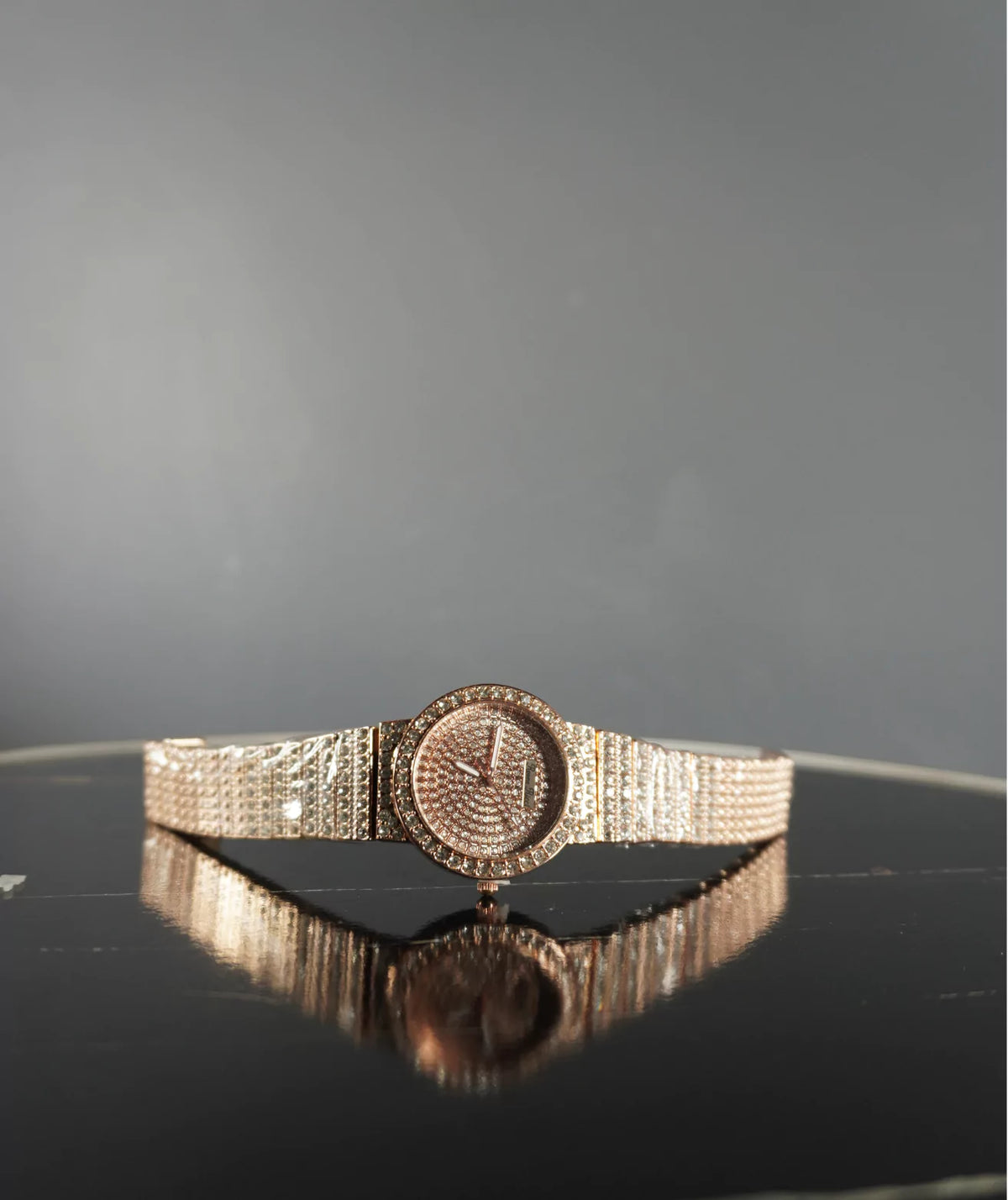 Trendy Luxury Stone Watch - Rose Gold