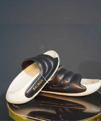 Premium Stylish Balmain Slides for Men Black