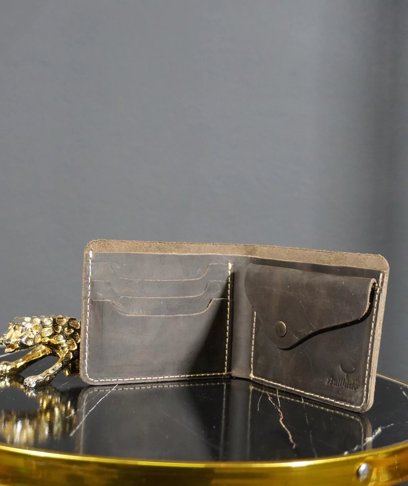 Bullhide Unique Leather Wallet with coin pocket