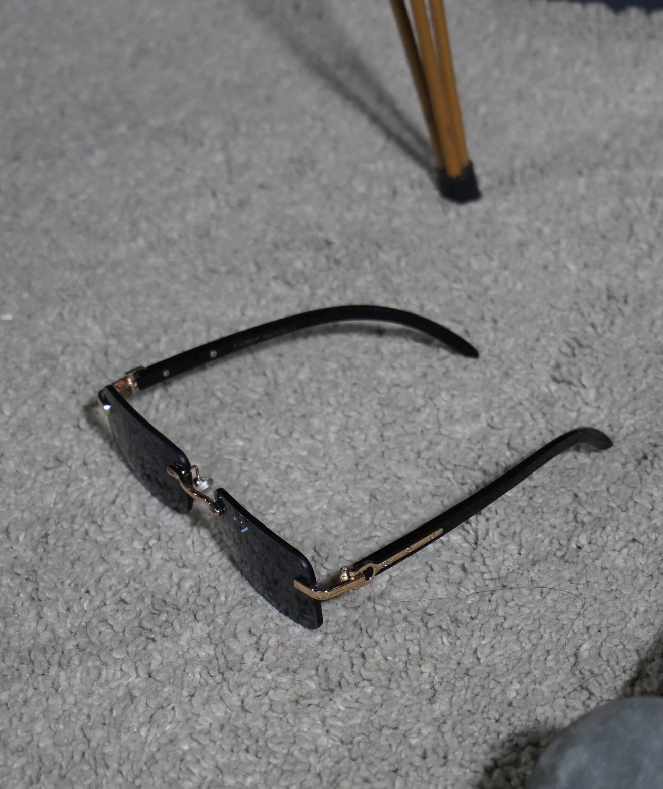 Cartier Small Square Rimless Premium Sunglasses