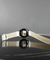 Sleek Silver & White Fashionable Premium Watch