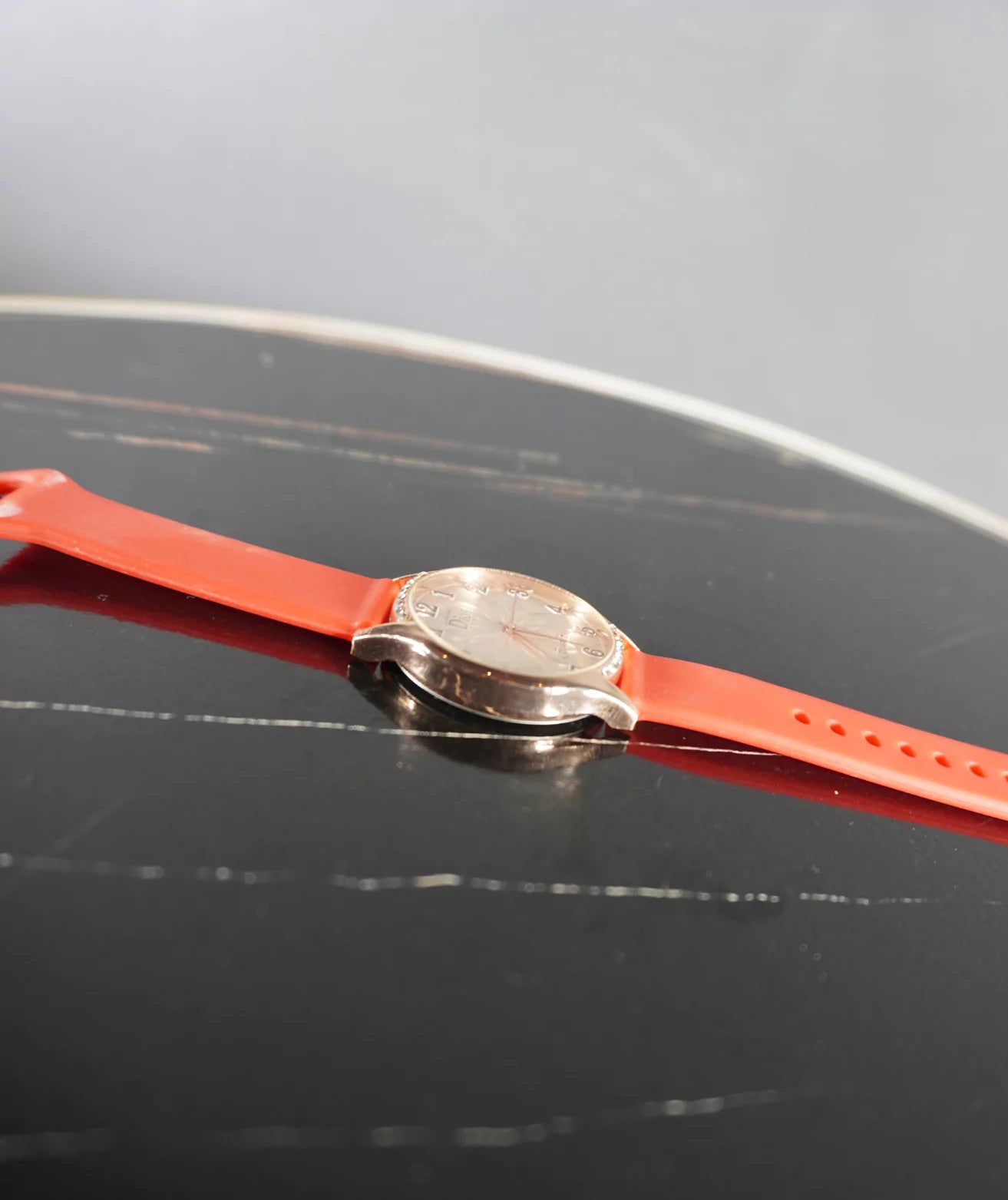 Red Strap Round Shape Women's  Premium Watch