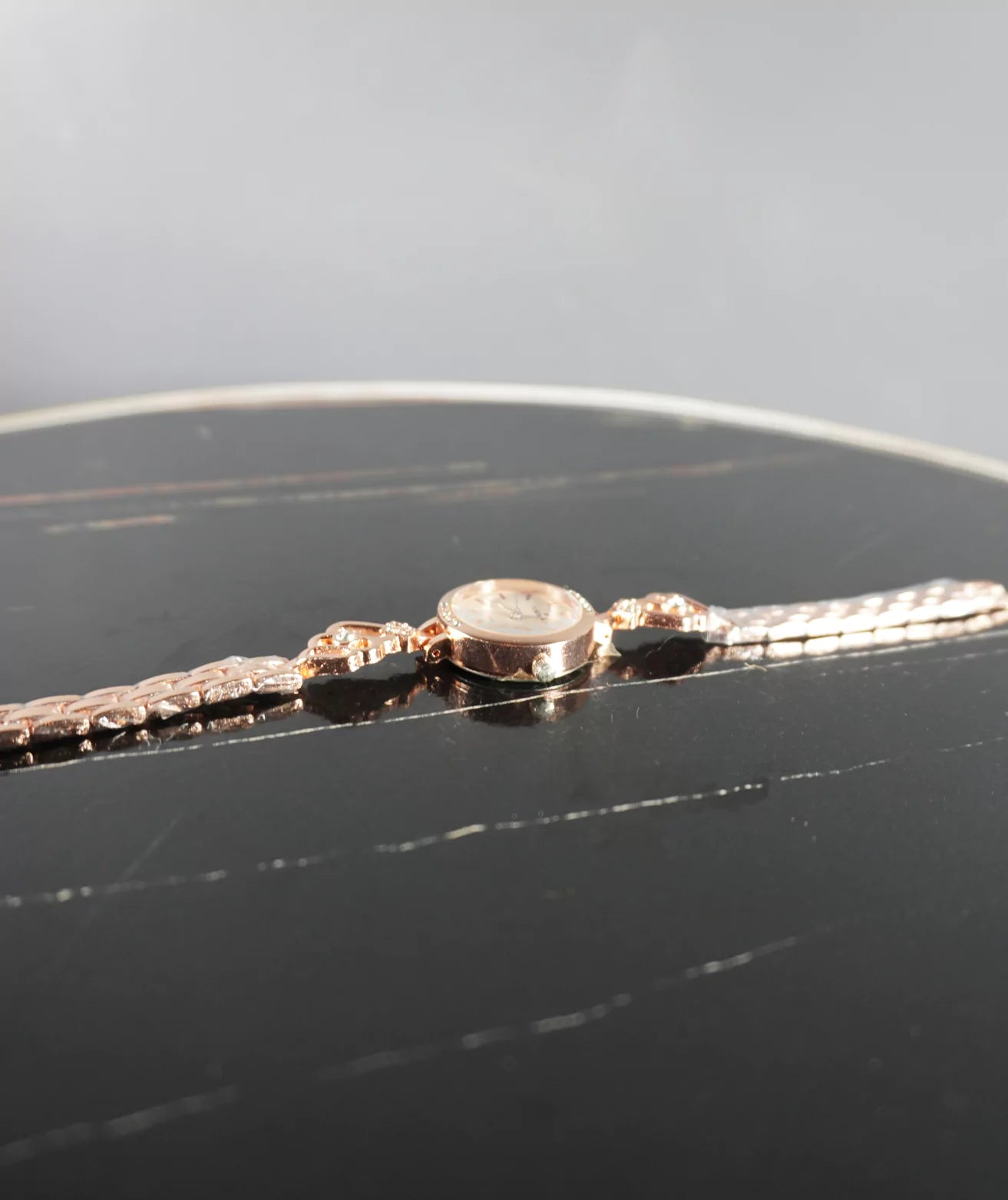 Rose Gold Analog Watch - for Girls