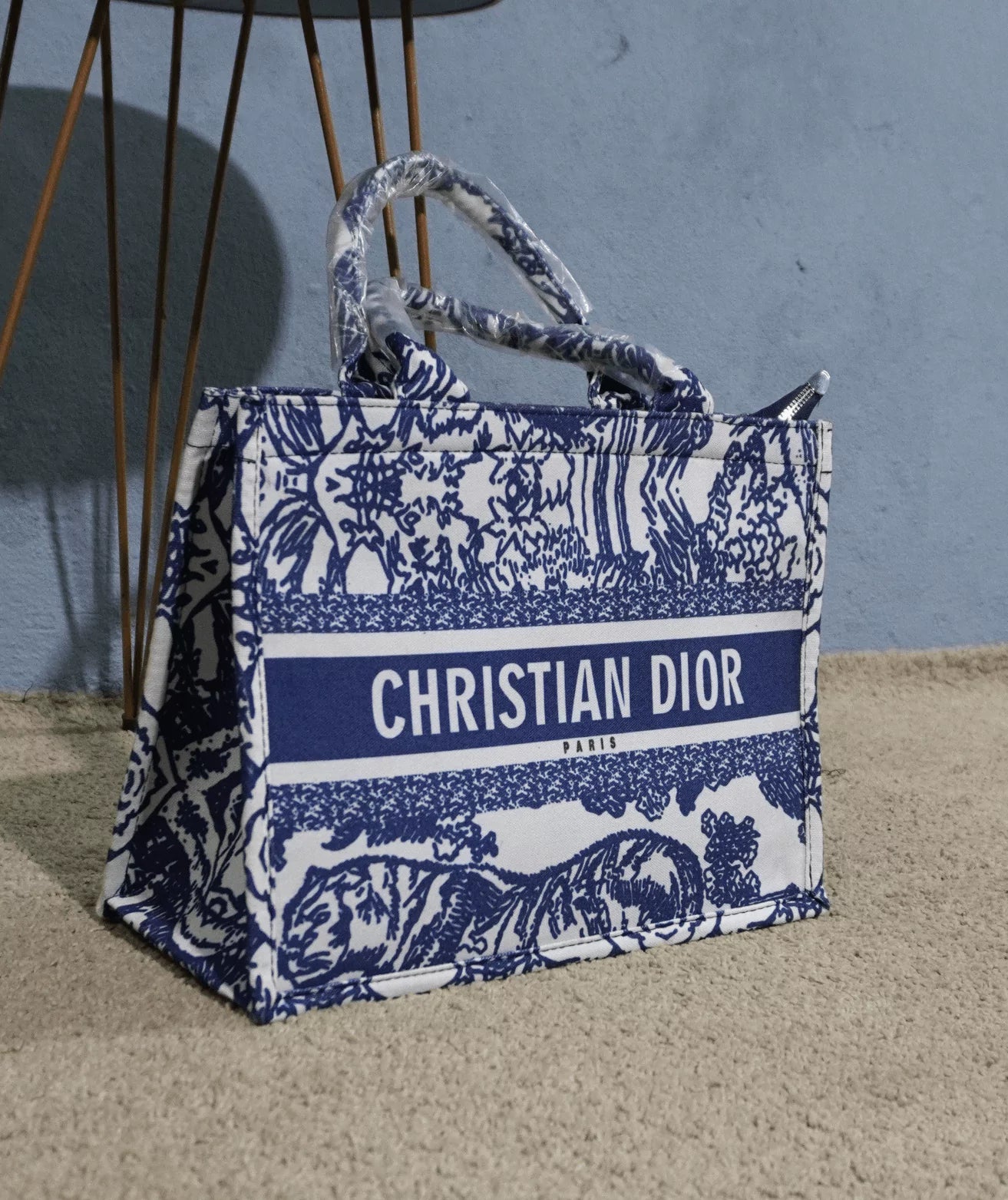 Dior Large Book Tote Premium Bag - Blue