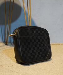 Louis Vuitton Luxury Black Leather Bag