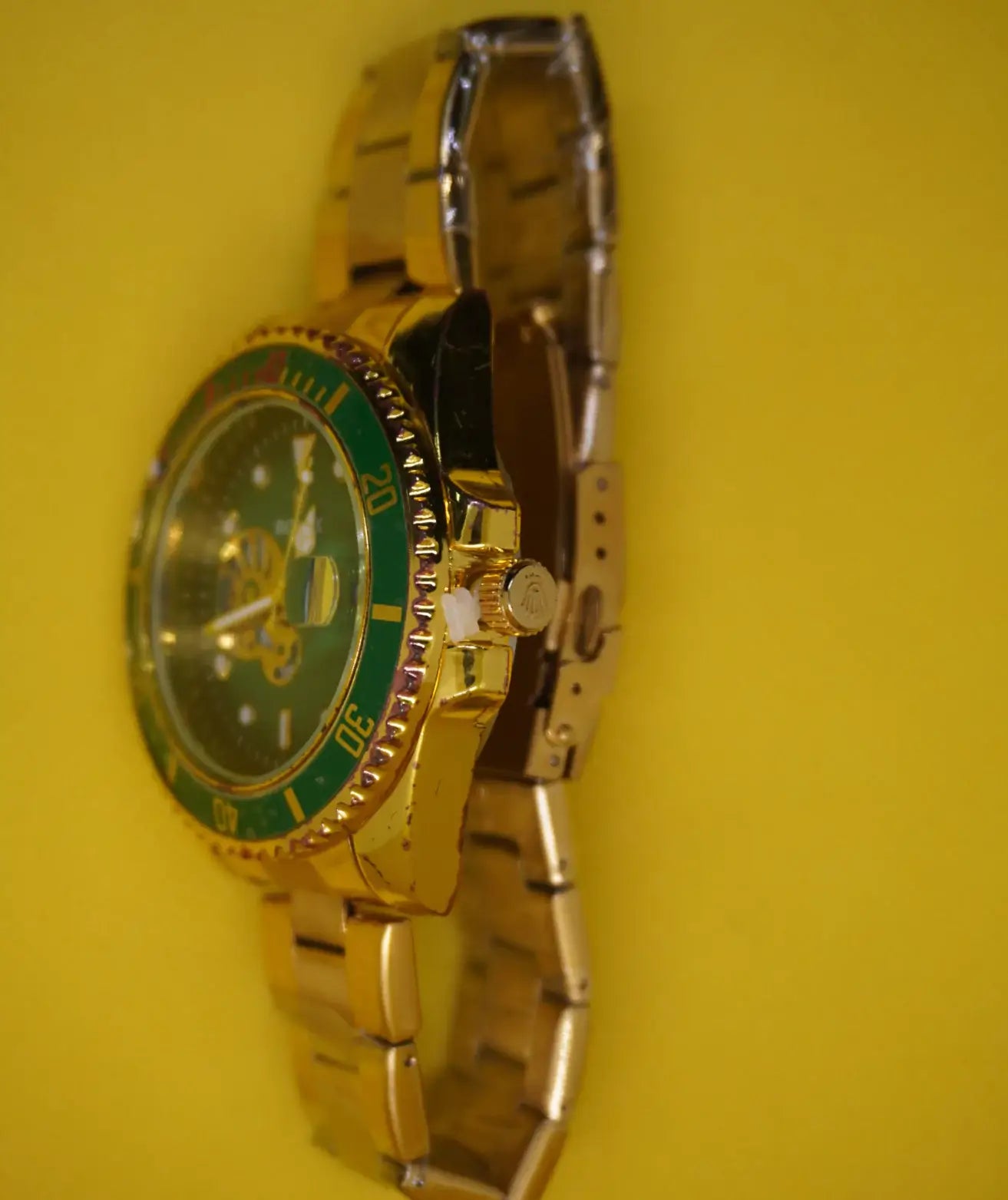 Rolex Gold x Green Watch