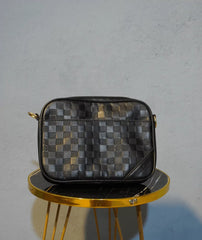 Louis Vuitton Luxury Black Leather Bag