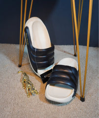 Premium Stylish Balmain Slides for Men Black