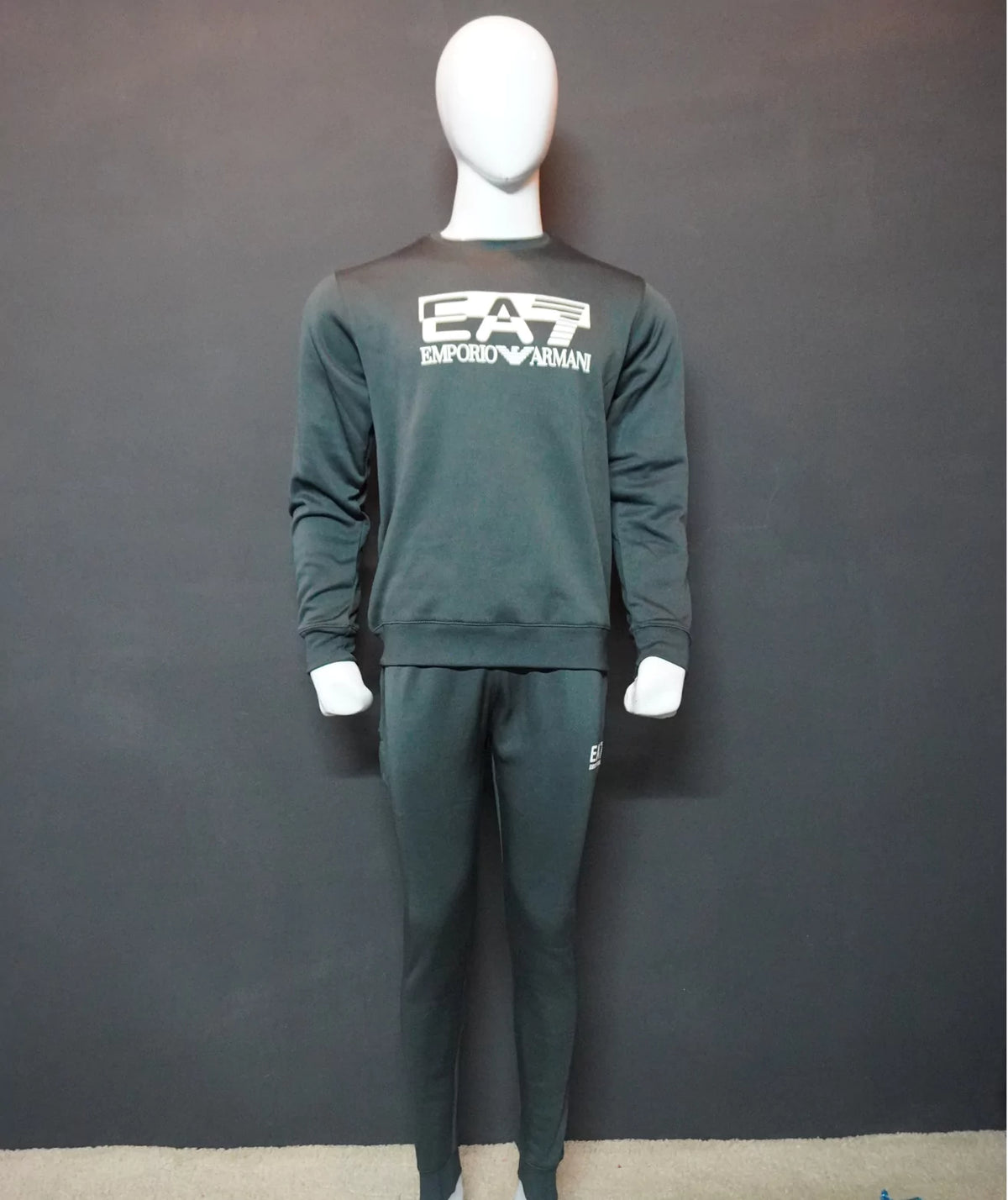 Emporio Armani EA7  Royal Train Visibility Grey Tracksuit