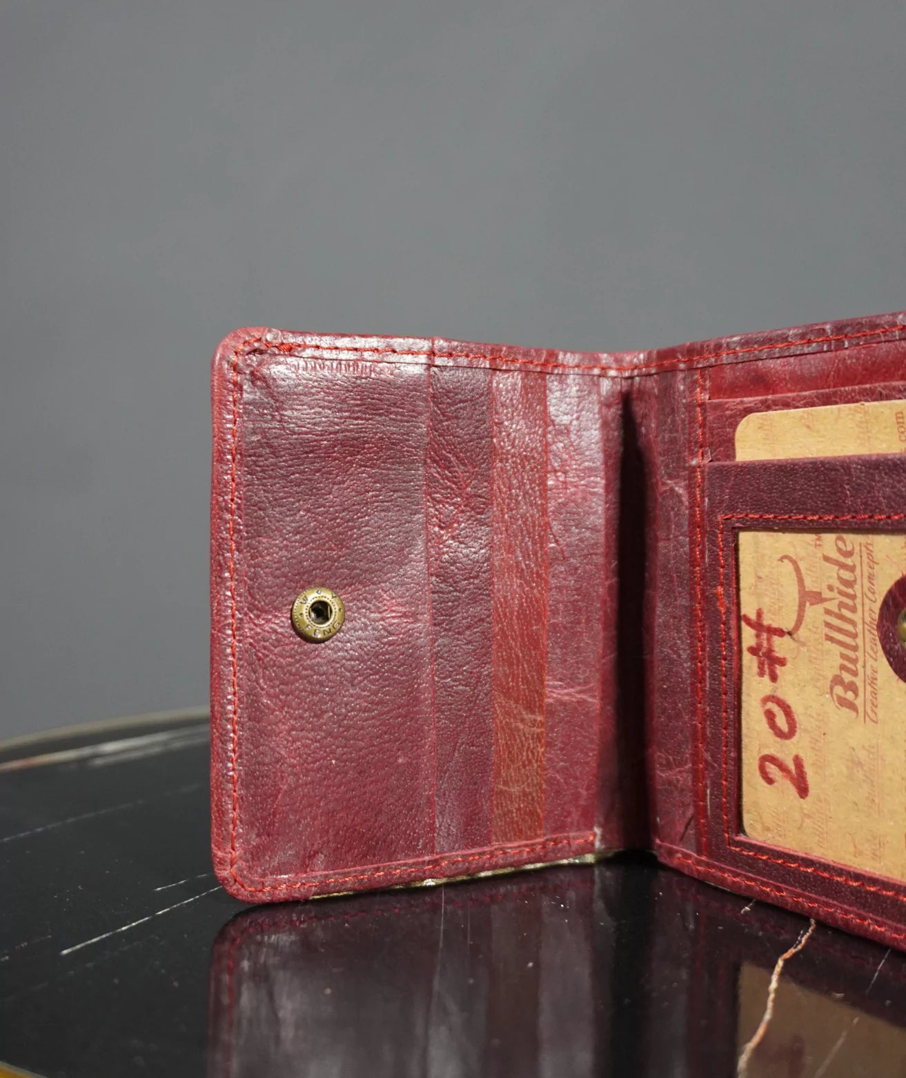 Bullhide Red Genuine Leather  Wallet