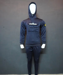 Stone Island Hoodie Pullover Blue Tracksuit