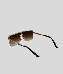 Versace Flat Gold Brown Rich Looking Sunglasses