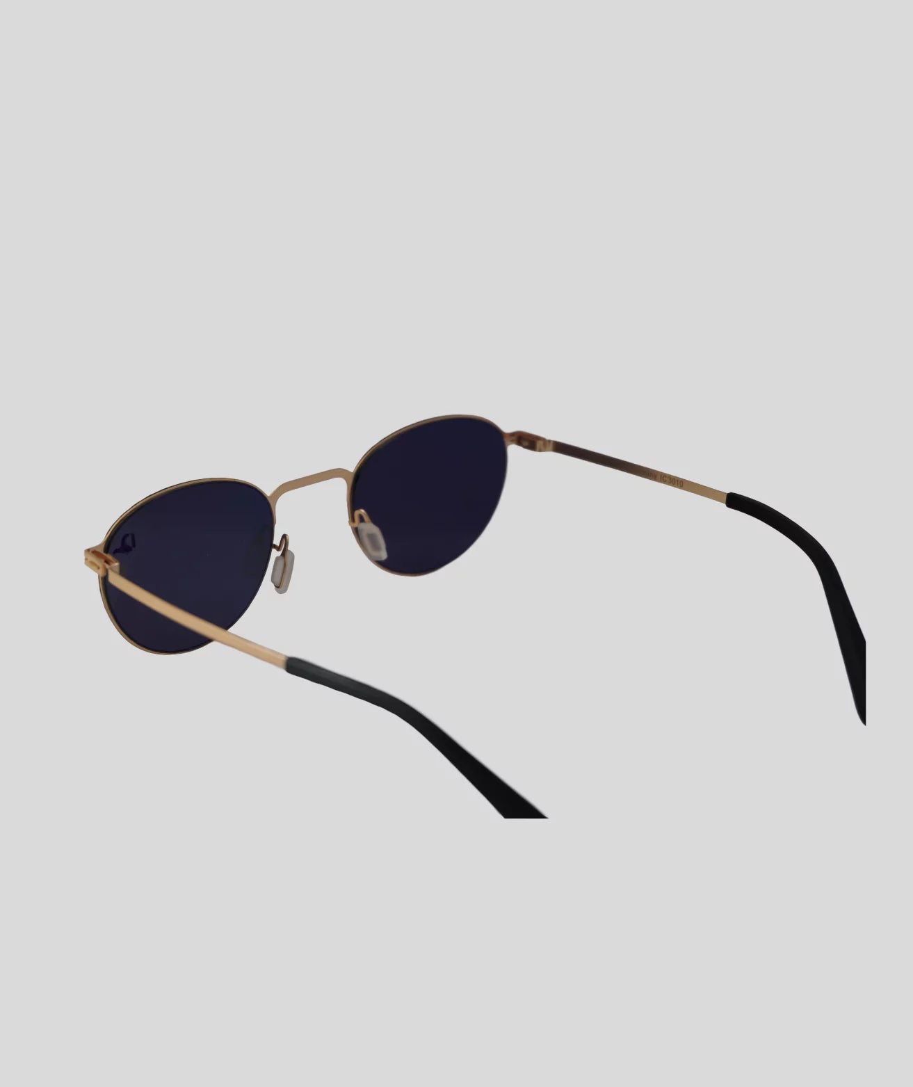 Oval Navy Full Rim Luxury Sunglasses