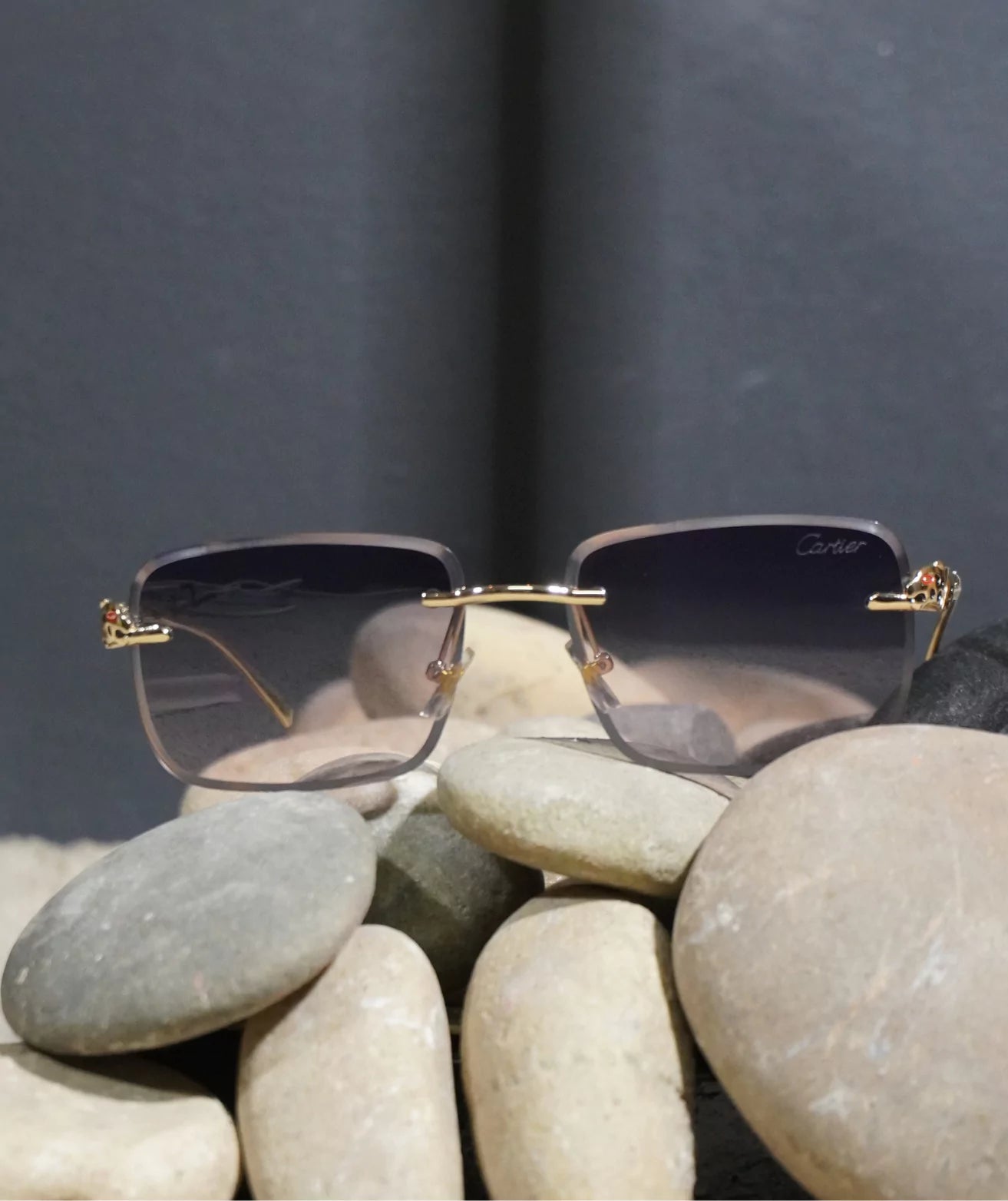 MultiShade Cartier Rimless Sunglasses - Jaguar