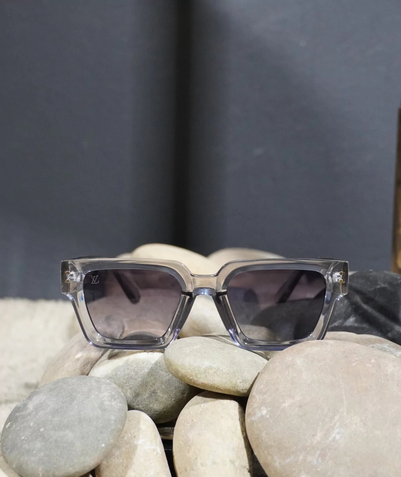 Louis Vuitton Unique Black Square Shape Sunglasses