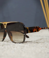 LV Wayfarer New Style Black Gold Sunglasses