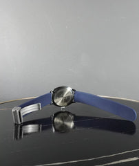 Universal Point Rubber Strap Blue Luxury Watch